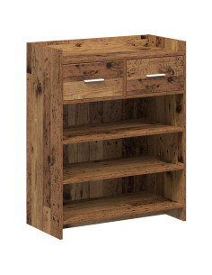 Mobile per scarpe con cassetto Legno antico 73,5 x 36 x 92 cm
