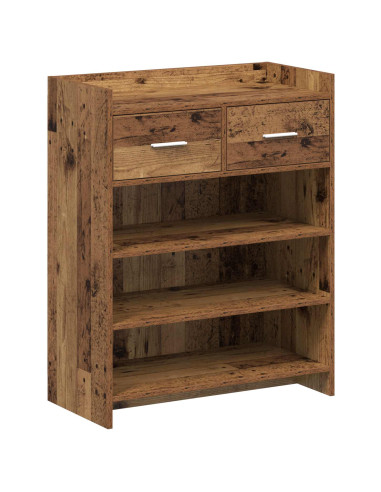 Mobile per scarpe con cassetto Legno antico 73,5 x 36 x 92 cm