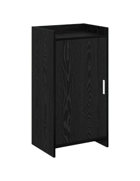 Mobile per scarpe con archiviazione Rovere Nero 48 x 36 x 92 cm