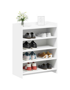 Mobile per scarpe Bianco 73,5 x 36 x 92 cm Legno ingegnerizzato 2