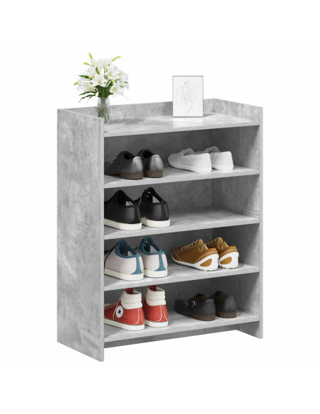 Mobile per scarpe Grigio Cemento 73,5 x 36 x 92 cm