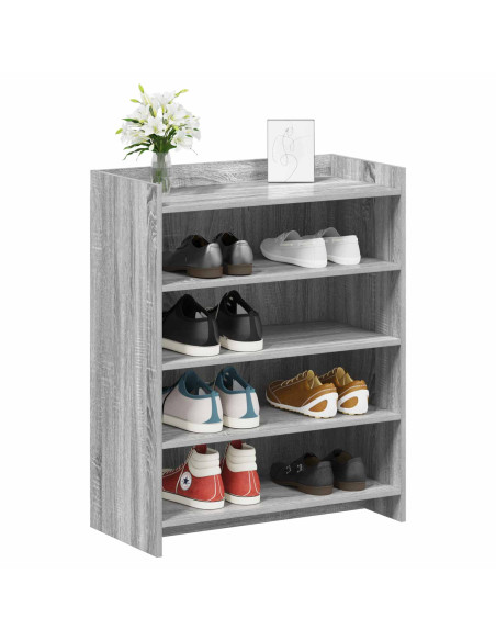 Mobile per scarpe Sonoma grigio 73,5 x 36 x 92 cm