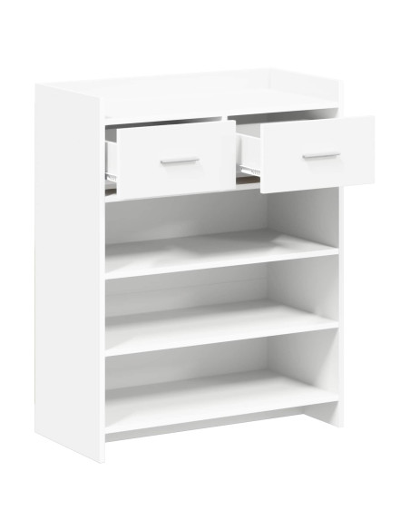 Mobile per scarpe Bianco 73,5 x 36 x 92 cm Legno ingegnerizzato