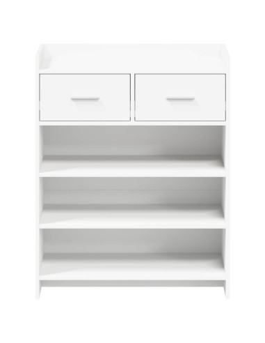Mobile per scarpe Bianco 73,5 x 36 x 92 cm Legno ingegnerizzato