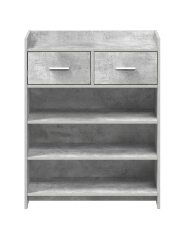 Mobile per scarpe con cassetto Grigio Cemento 73,5 x 36 x 92 cm
