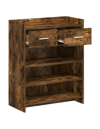 Mobile per scarpe con cassetto Rovere Fumo 73,5 x 36 x 92 cm