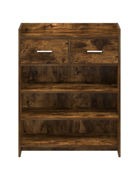 Mobile per scarpe con cassetto Rovere Fumo 73,5 x 36 x 92 cm