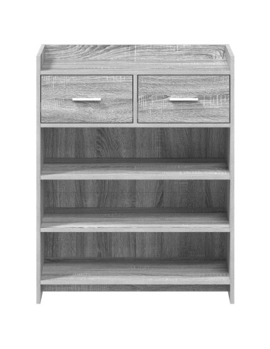Mobile per scarpe con cassetto Sonoma grigio 73,5 x 36 x 92 cm