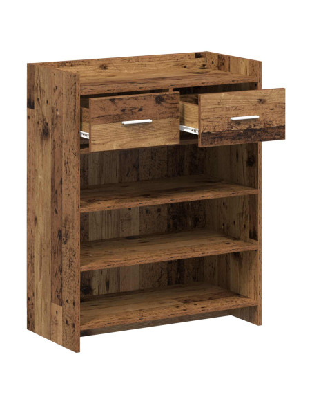 Mobile per scarpe con cassetto Legno antico 73,5 x 36 x 92 cm