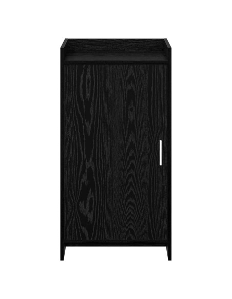 Mobile per scarpe con archiviazione Rovere Nero 48 x 36 x 92 cm