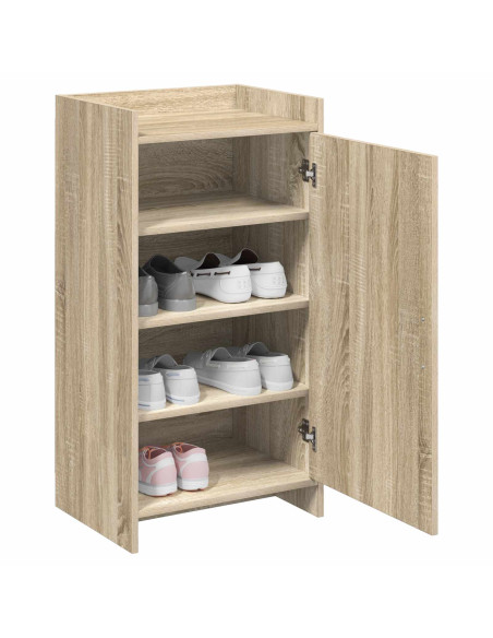 Mobile per scarpe con porta Rovere Sonoma 48 x 36 x 92 cm