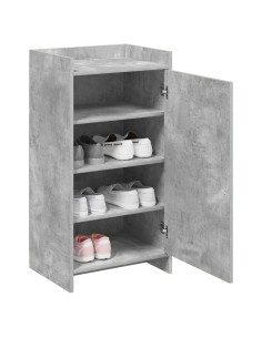 Mobile per scarpe con porta Grigio Cemento 48 x 36 x 92 cm 2