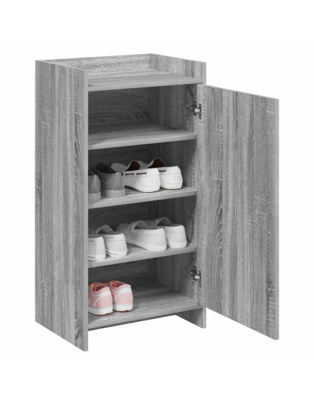 Mobile per scarpe con porta Sonoma grigio 48 x 36 x 92 cm