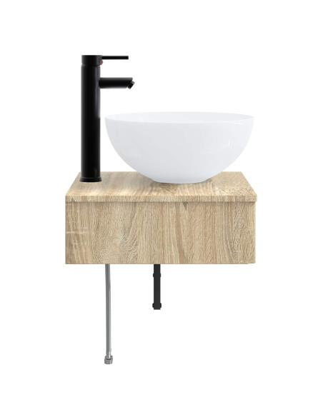 Lavabo da Parete Rovere Sonoma 40 x 41 x 40,5 cm