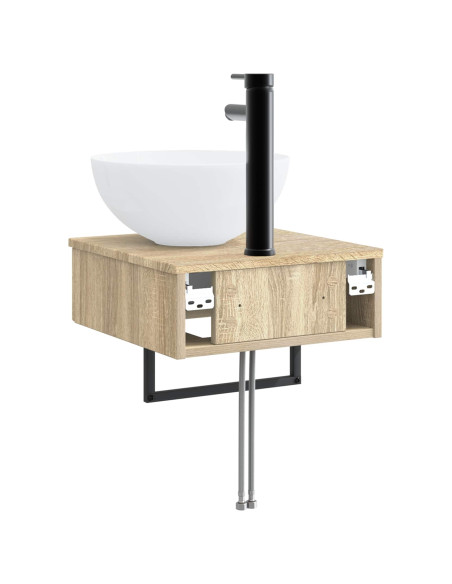 Lavabo da Parete Rovere Sonoma 40 x 41 x 40,5 cm