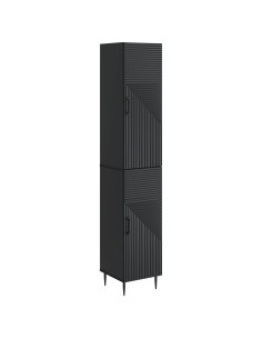 Set di armadi 2 pcs Nero 33 x 34,5 x 89,5 cm