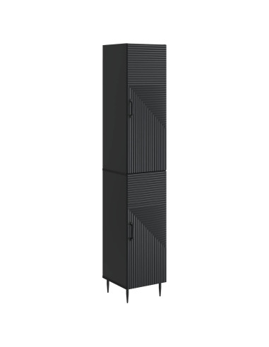 Set di armadi 2 pcs Nero 33 x 34,5 x 89,5 cm