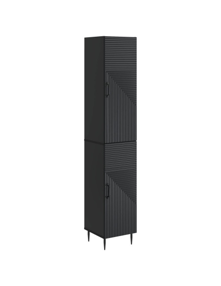 Set di armadi 2 pcs Nero 33 x 34,5 x 89,5 cm