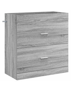 Mobiletto da Bagno Sotto Lavabo Sonoma grigio