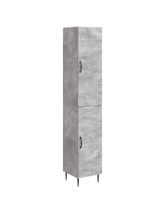 Set di armadi 2 pcs Grigio Cemento 33 x 34,5 x 89,5 cm