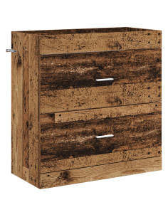 Mobiletto da Bagno Sotto Lavabo Legno antico