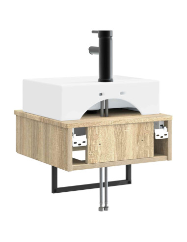 Lavabo da Parete Rovere Sonoma 40 x 41 x 39 cm