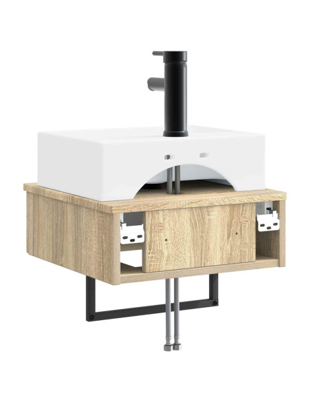 Lavabo da Parete Rovere Sonoma 40 x 41 x 39 cm