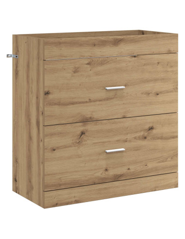 Mobiletto da Bagno Sotto Lavabo Rovere Artigianale