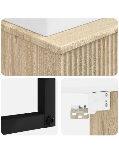 Lavabo da Parete Rovere Sonoma 40 x 41 x 39 cm