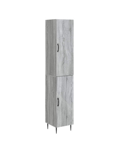 Set di armadi 2 pcs Sonoma grigio 33 x 34,5 x 89,5 cm