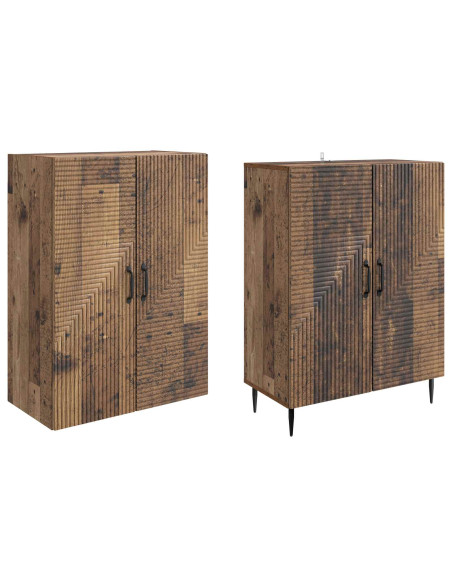 Set di armadi 2 pcs 66 x 34,5 x 89,5 cm Legno ingegnerizzato