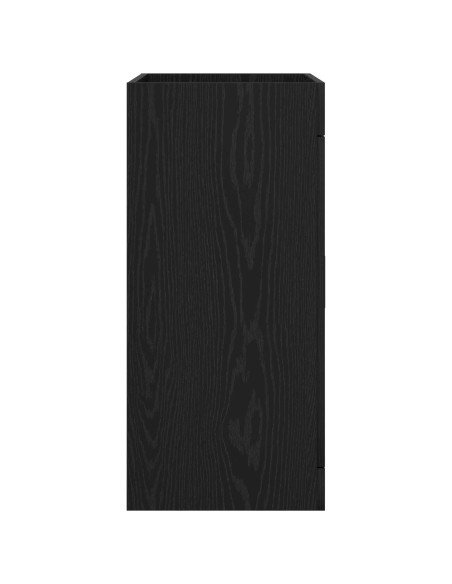 Mobiletto da Bagno Sotto Lavabo Rovere Nero 78,5 x 37,5 x 81 cm