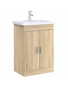 Mobiletto da Bagno Sotto Lavabo Rovere Sonoma 2