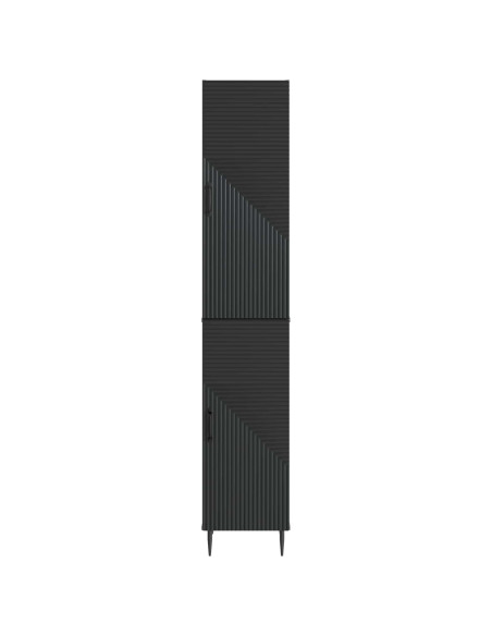Set di armadi 2 pcs Nero 33 x 34,5 x 89,5 cm