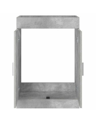 Mobiletto da Bagno Sotto Lavabo Grigio Cemento