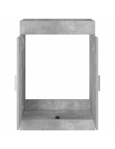 Mobiletto da Bagno Sotto Lavabo Grigio Cemento