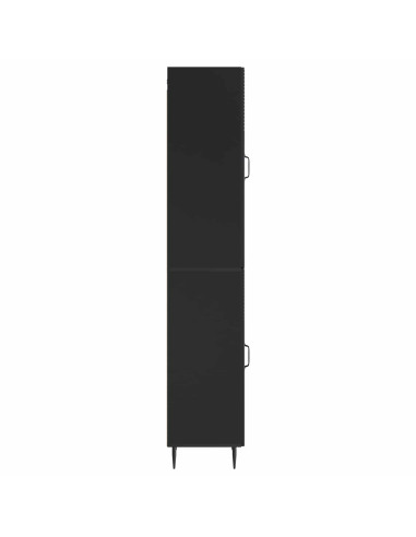 Set di armadi 2 pcs Nero 33 x 34,5 x 89,5 cm