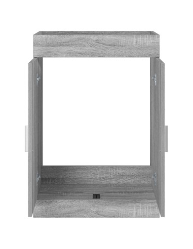 Mobiletto da Bagno Sotto Lavabo Sonoma grigio
