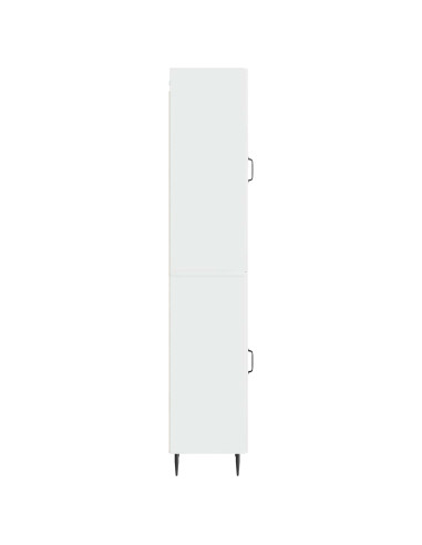 Set di armadi 2 pcs Bianco Lucido 33 x 34,5 x 89,5 cm