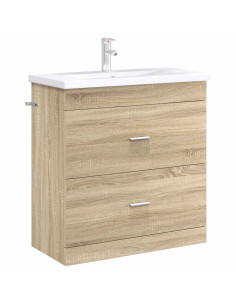 Mobiletto da Bagno Sotto Lavabo Rovere Sonoma 2