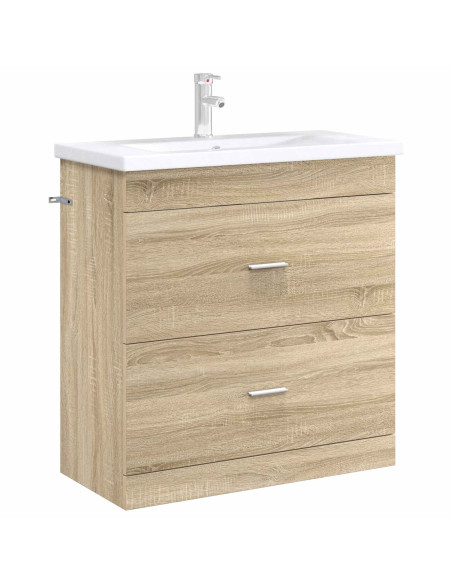 Mobiletto da Bagno Sotto Lavabo Rovere Sonoma