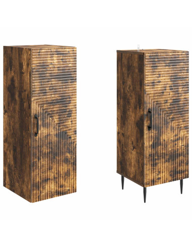 Set di armadi 2 pcs Rovere Fumo 33 x 34,5 x 89,5 cm