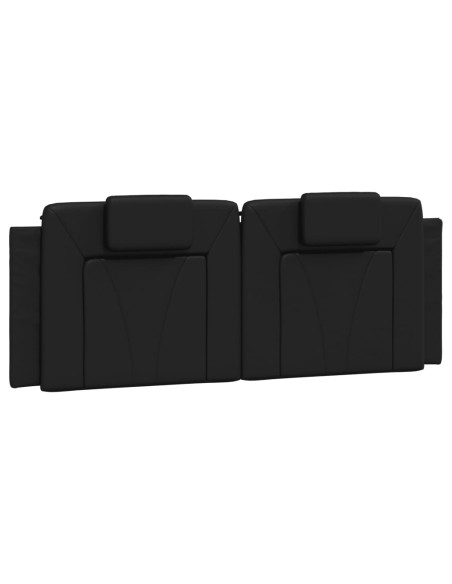 Cuscino Testiera Viana Nero 137 cm in Similpelle