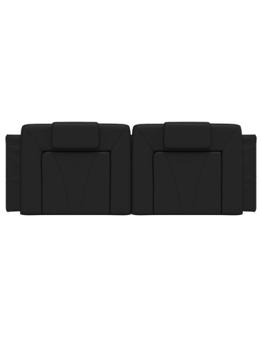 Cuscino Testiera Viana Nero 137 cm in Similpelle