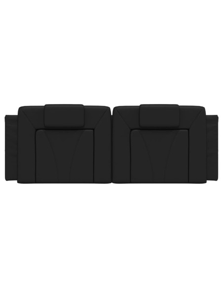 Cuscino Testiera Viana Nero 137 cm in Similpelle