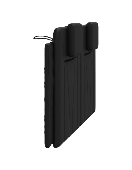Cuscino Testiera Viana Nero 137 cm in Similpelle