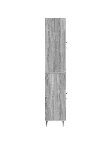 Set di armadi 2 pcs Sonoma grigio 33 x 34,5 x 89,5 cm