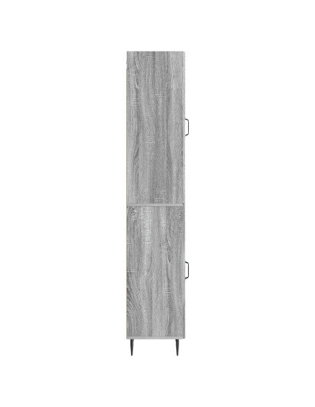 Set di armadi 2 pcs Sonoma grigio 33 x 34,5 x 89,5 cm