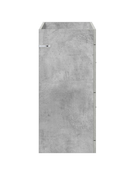 Mobiletto da Bagno Sotto Lavabo Grigio Cemento