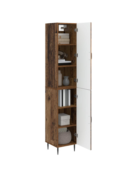 Set di armadi 2 pcs Legno antico 33 x 34,5 x 89,5 cm
